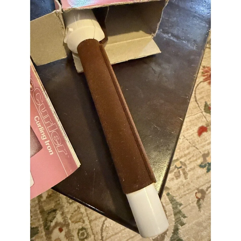 Clairol Custom Care C-500 Curling Iron 3/4” Velvet Surface Protects Hair VTG NEW